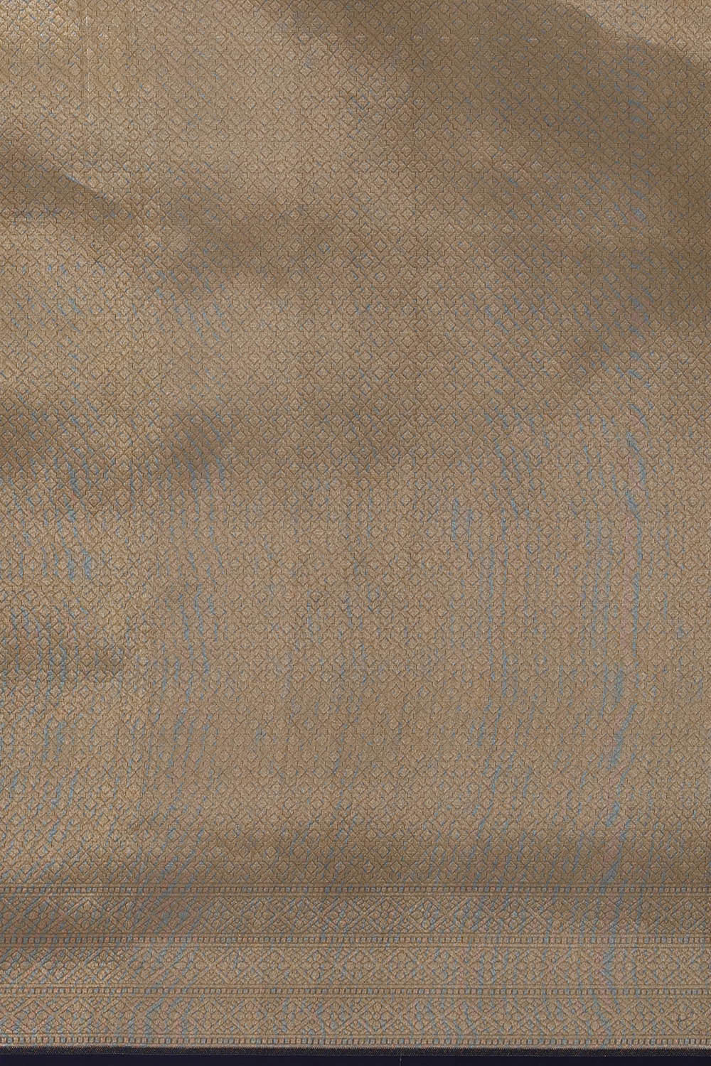 Image of Banarasi Kora Navy Blue Saree